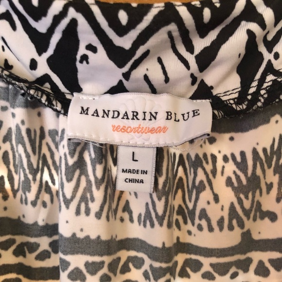 MANDARIN BLUE RESORTWEAR PRETTY BEACH, POOL COVER UP DRESS SIZE LARGE. NWOT - Picture 2 of 5